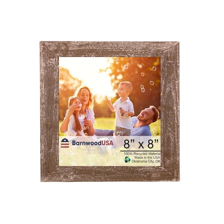 Rustic Farmhouse Reclaimed 8x8 Picture Frame (Espresso)